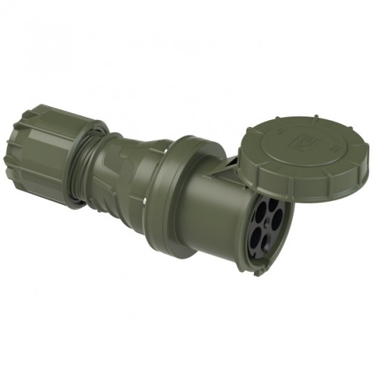 AK2.245-6.U GNIAZDO PRZENOŚNE 5P 125A 400V GNIAZDO PRZENOŚNE ZIEL. IP67 -zdjęcie numer 1