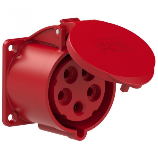 AK2.Gniazdo tablicowe 32A 5P 400V /70x70/ cze -zdjęcie numer 1