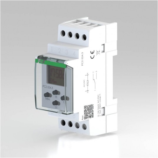 astronomiczny, styk 1P, I=16A, Un=24-264V ZEGAR STERUJĄCY PROGRAMOWALNY -zdjęcie numer 1