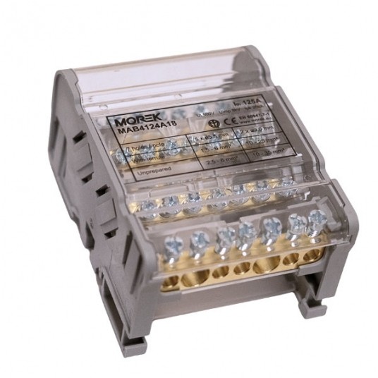 Blok dystrybucyjny Moblock 4P 125A-7 2x35 +5x6mm² -zdjęcie numer 1