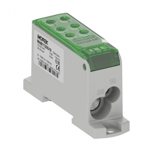 BLOK DYSTRYBUCYJNY OJL135A ZIELONY WEJ.1X35 WYJ.2X10/4X16MM -zdjęcie numer 1