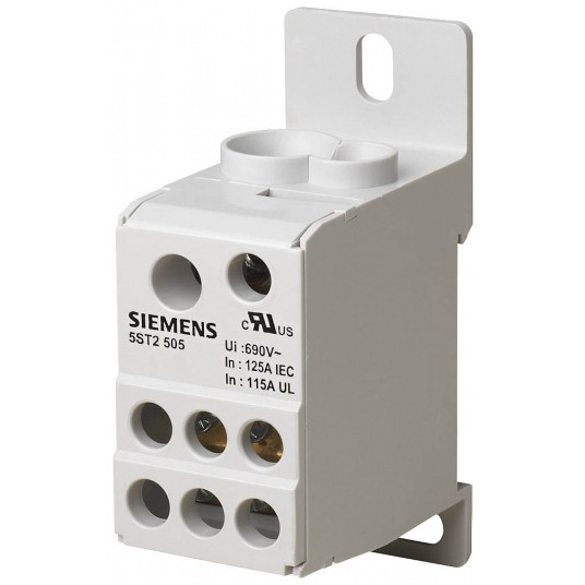 BLOK ROZDZIELCZY 1-BIEG., 125A, 690V, WEJŚ 1X10-35+1X6-16MM^2 WYJŚCIE 6X -zdjęcie numer 1