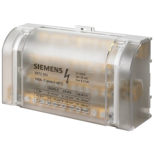 BLOK ROZDZIELCZY 4-BIEG.,160A, 690V, WEJŚC 1X10-35MM -zdjęcie numer 1