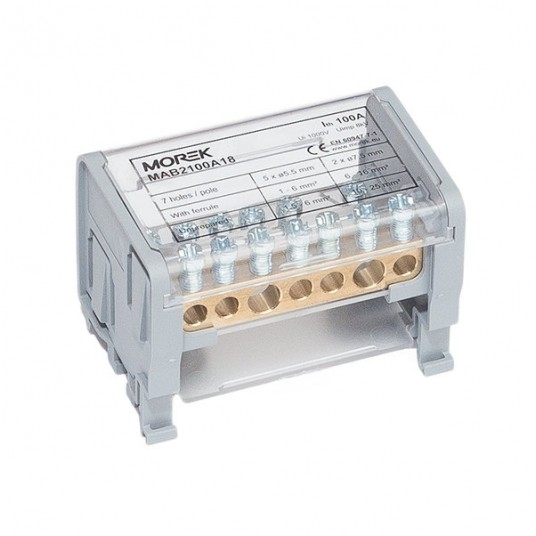 BLOK ROZDZIELCZY MAB100A-7 2P 2X25+5X6MM -zdjęcie numer 1