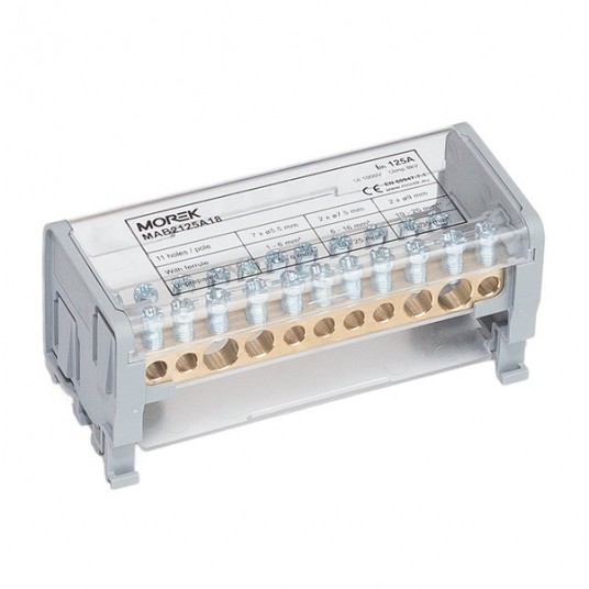 BLOK ROZDZIELCZY MAB125A-11 2P 2X35+2X25+7X6MM -zdjęcie numer 1