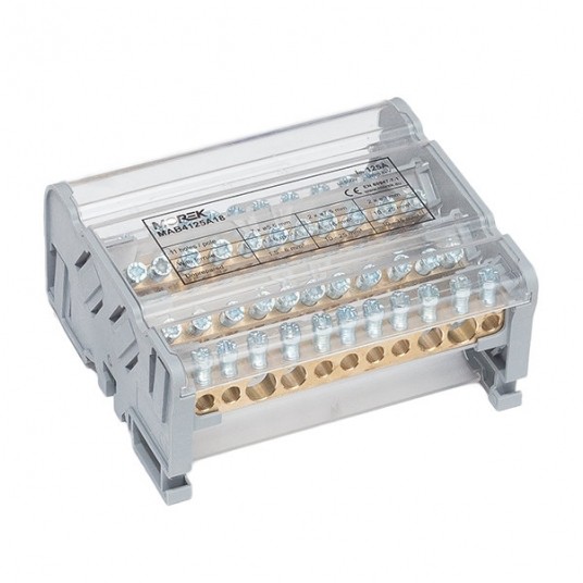 BLOK ROZDZIELCZY MAB125A-11 4P 2X35+2X25+7X6MM -zdjęcie numer 1