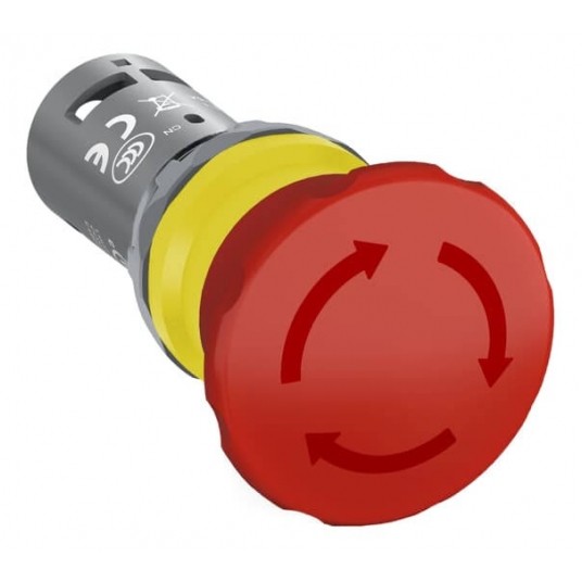 CE4T-10R-01 PRZYCISK BEZP. 1NC CZERWONY -zdjęcie numer 1