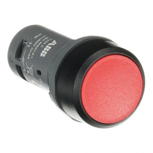 CP1-10R-01 PRZYCISK MONOST. CZERWONY 1NC -zdjęcie numer 1