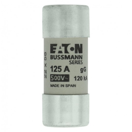 CYLINDRICAL FUSE 22 x 58 125A GG 400V AC Wkładka cylindryczna -zdjęcie numer 1