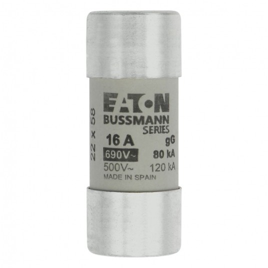 CYLINDRICAL FUSE 22 x 58 16A GG 500V AC Wkładka cylindryczna -zdjęcie numer 1