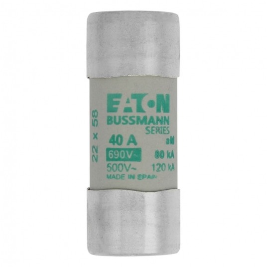 CYLINDRICAL FUSE 22 x 58 40A AM 690V AC Wkładka cylindryczna -zdjęcie numer 1