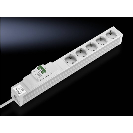 DK LISTWA ZASILANIA 5 GNIAZD Z WYŁĄCZNIKIEM PRZECIĄŻ. -zdjęcie numer 1