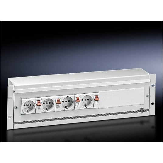 DK SKRZYNKA ZASIL. 19" S.ZASIL. RAL 7035, MAX 22 MODU -zdjęcie numer 1