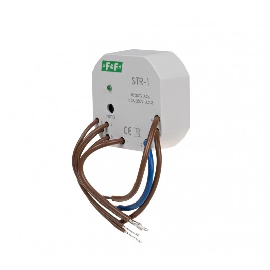 dwuprzyciskowy, Un=230V AC, 8A, montaż w p STEROWNIK ROLET -zdjęcie numer 1