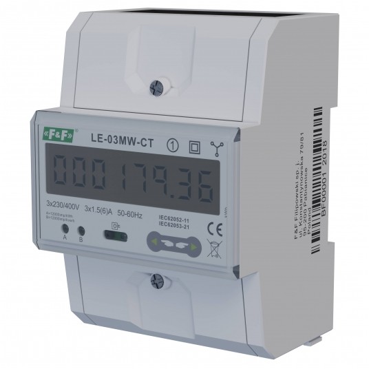 DWUTARYFOWY LICZNIK ENERGII ELEKTRYCZNEJ LICZNIK 3~ DWUKIERUNKOWY -zdjęcie numer 1