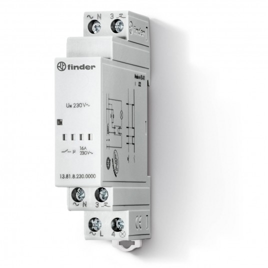 ELEKTRONICZNY PRZEKAŹNIK IMPULSOWY, 1 ZESTYK ZWIERNY (1Z 16A), -zdjęcie numer 1