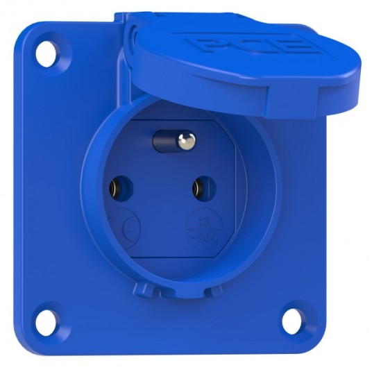 GNIAZDO 16A 230V 104-7B IP54 70x70 GNIAZDO -zdjęcie numer 1