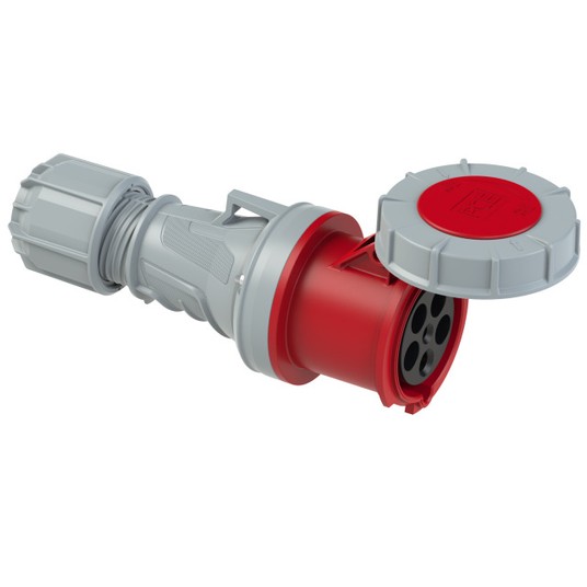 Gniazdo przenośne 63A 5P 400V czerwony IP67 POWER TWIST 235‑6 -zdjęcie numer 1