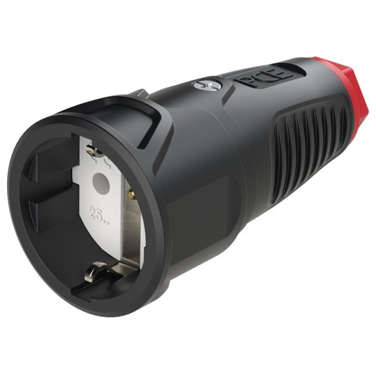Gniazdo przenośne gumowe 16A 2P+Z 230V SCHUKO VDE IP20 TAURUS2 2510‑sr -zdjęcie numer 1