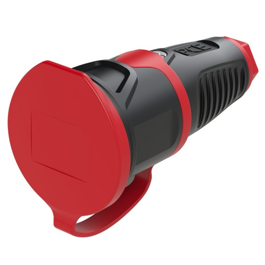 Gniazdo przenośne gumowe z zatyczką 16A 2P+Z 230V IP54 TAURUS2 2411‑srw -zdjęcie numer 1