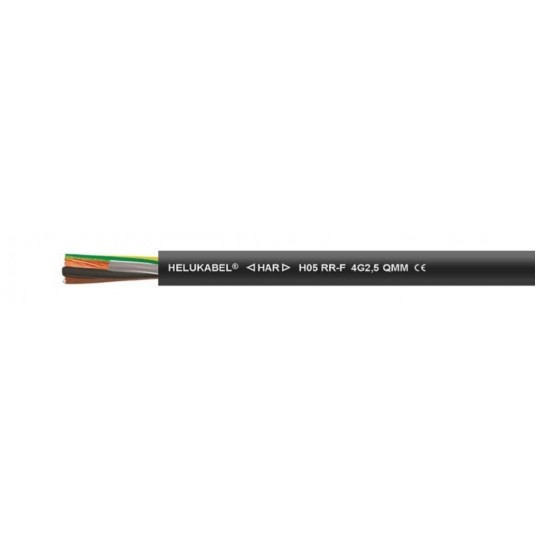 H05 RR-F 3x1,5MM CZARNY KABEL -zdjęcie numer 1