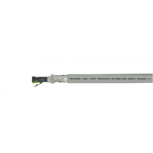H05VVC4V5-K 4x1,5 KABEL ELASTYCZNY 300/500 OLEJOODPORNY EKRANOWANY -zdjęcie numer 1