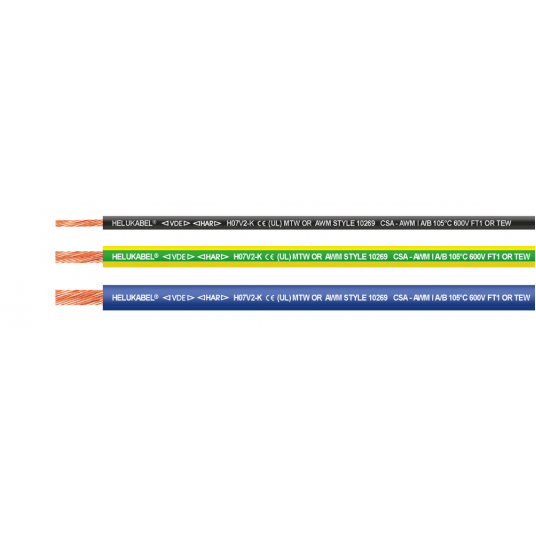 H07V2-K 2,5/AWG14 5-N ŻÓ.ZIE HAR-UL-CSA-AWM-MTW -zdjęcie numer 1