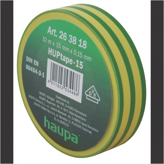 HP.TAŚMA IZOL. 19mmX33m ŻÓŁTO-ZIELONA TAŚMA -zdjęcie numer 1