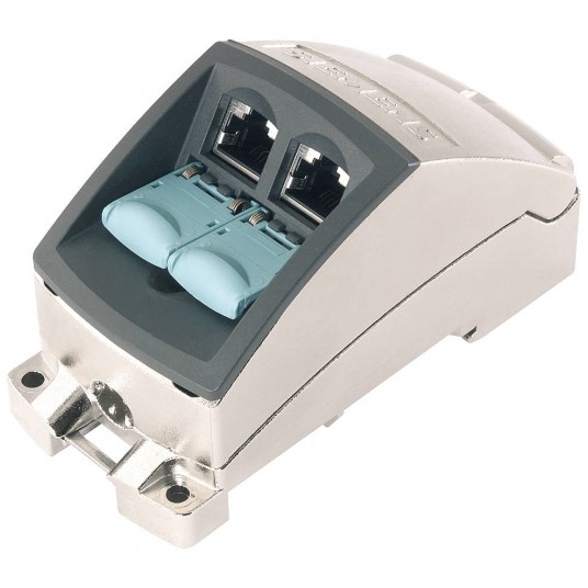 IE FC RJ45 MODULAR OUTLET BASE MODULE WITH INSERT 2FE INTERCHANGEABLE -zdjęcie numer 1