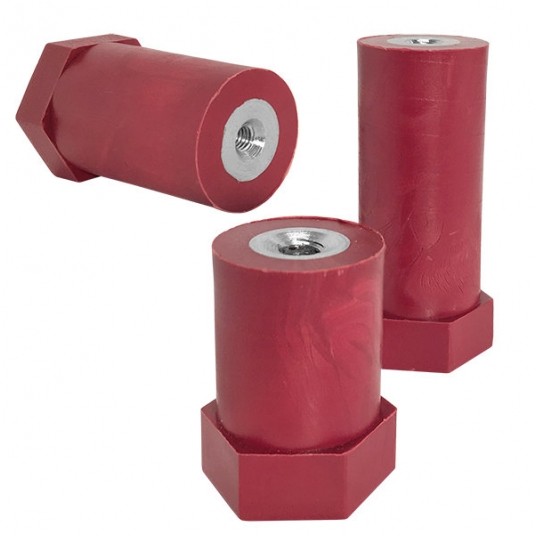 IZOLATOR KOLUMNOWY POLIAMID H30-M6 D20 CZERWONY -zdjęcie numer 1