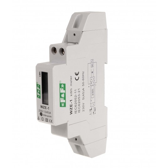 Jednofazowy licznik energii 45A WZE-1 LICZNIK -zdjęcie numer 1