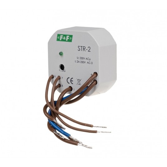 jednoprzyciskowy, Un=230V AC, 8A, montaż w STEROWNIK ROLET -zdjęcie numer 1