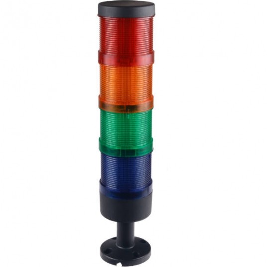 KOLUMNA SYGNALIZACYJNA 70MM KOMPLETNA LED CZERW,ŻÓŁ,ZIEL,NIEB 24VDC -zdjęcie numer 1