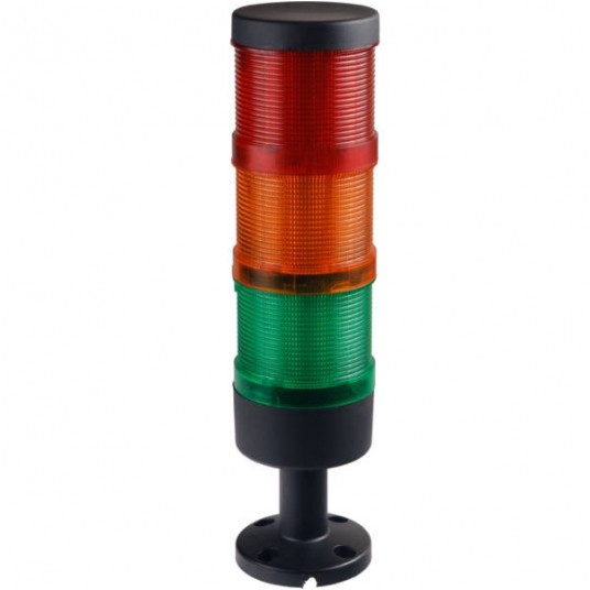 KOLUMNA SYGNALIZACYJNA 70MM KOMPLETNA LED CZERW,ŻÓŁTY,ZIELONY 24VDC -zdjęcie numer 1