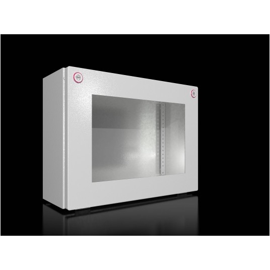 KX OBUDOWA BUS 400x300x155mm Z POKRYWĄ NA ZAWIASACH Z SZYBĄ -zdjęcie numer 1