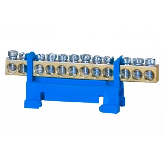 LISTWA ZEROWA 12MODUŁOWA NISKA PODSTAWKA LISTWA NIEBIESKA -zdjęcie numer 1