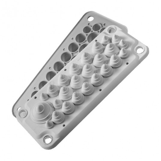 LMC25 PRZEPUST WIELOOTWOROWY IP 54 SZARY WERSJA UL94 V-0 -zdjęcie numer 1