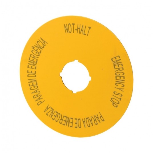 M22-XAK12 Szyld do przycisków awaryjnych -zdjęcie numer 1