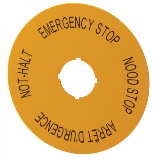 M22-XAK13 Szyld do przycisków awaryjnych -zdjęcie numer 1