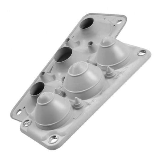 MC3/7 PRZEPUST WIELOOTWOROWA IP67 SZARA Z KOMPLETEM PINÓW -zdjęcie numer 1