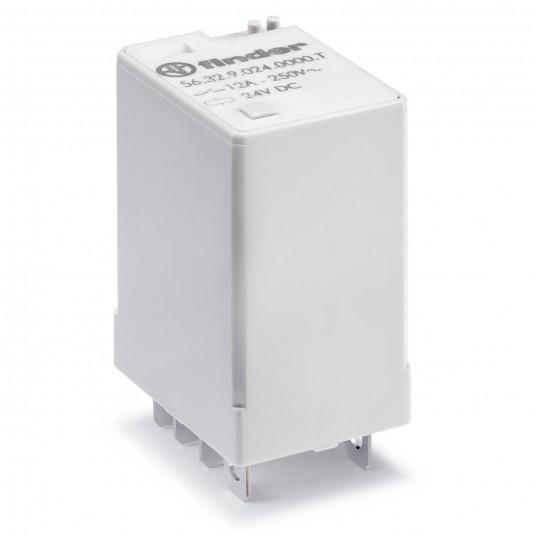 Miniaturowy przekaźnik mocy 2P 12A; 24V DC WYKONANIE TRAKCYJNE -zdjęcie numer 1