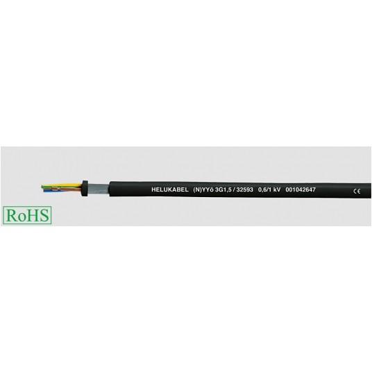 (N)YYO-J0,6/1KV 3x1.5 KABEL -zdjęcie numer 1