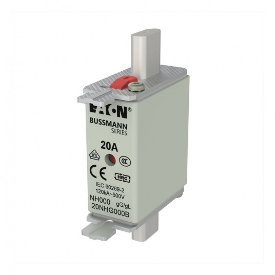 NH FUSE 20A 500V GL/GG SIZE 000 DUAL IN wkładka typu NH -zdjęcie numer 1