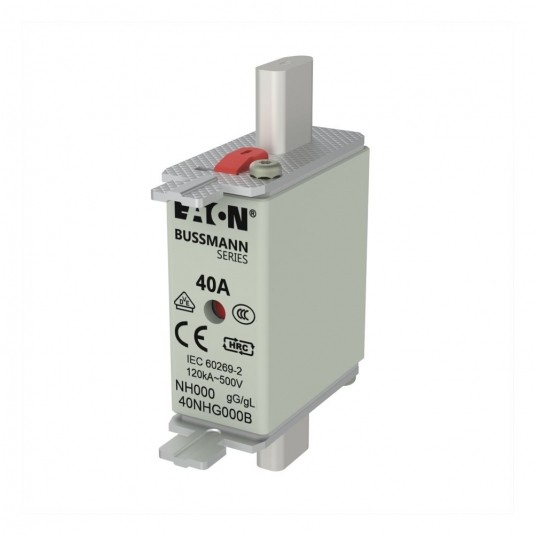 NH FUSE 40A 500V GL/GG SIZE 000 DUAL IN wkładka typu NH -zdjęcie numer 1