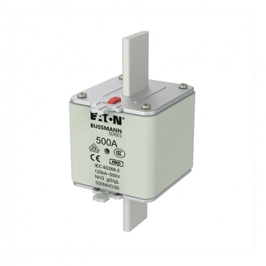NH FUSE 500A 500V GL/GG SIZE 3 DUAL IN wkładka typu NH -zdjęcie numer 1