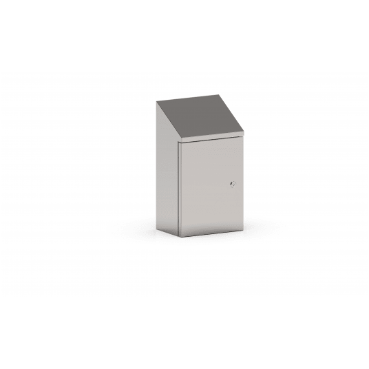 OBUDOWA W300X400X210 HYGENIC DESIGN IP66 BEZ PŁYTY MONTAŻOWEJ AISI304 I -zdjęcie numer 1