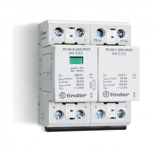 OGRANICZNIK PRZEPIĘĆ KAT. B+C, UP - 1,5KV, NOMINALNE NAPIĘCIE -zdjęcie numer 1