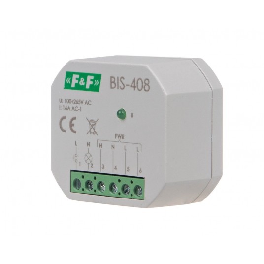 on/off, Un=230V, I=16A , styk 1Z, montaż w PRZEKAŹNIK BISTABILNY -zdjęcie numer 1