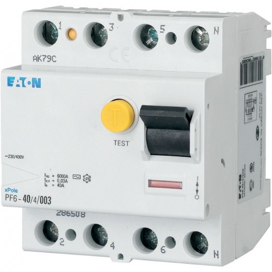 PF6-40/4/03 WYŁĄCZNIK RÓŻNICOWOPRĄDOWY 6KA -zdjęcie numer 1