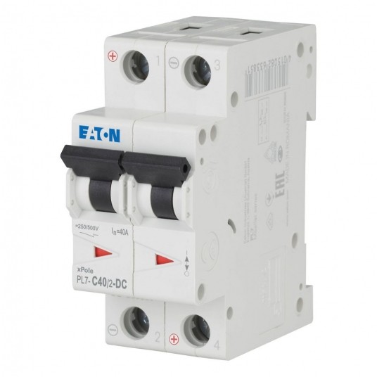 PL7-C40/2-DC WYŁĄCZNIK NADPRĄDOWY 10KA DC -zdjęcie numer 1